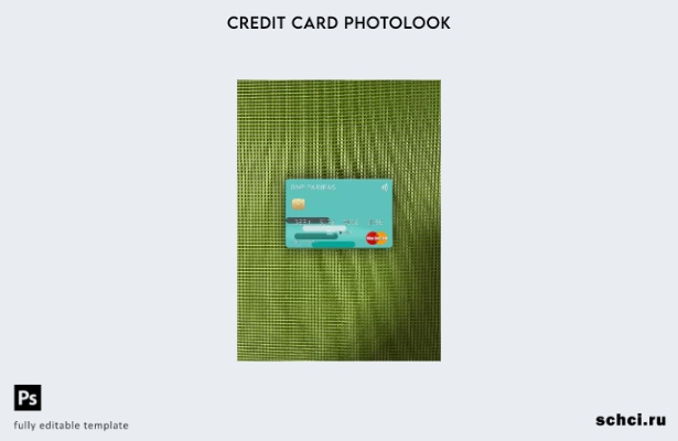 цифровая загрузка США BNP Paribas Bank шаблон Mastercard Photolook спереди